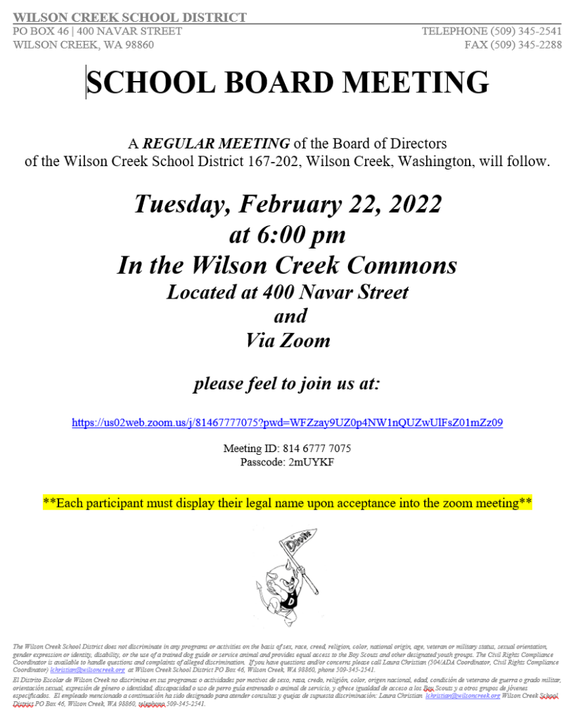 Wilson Creek School District